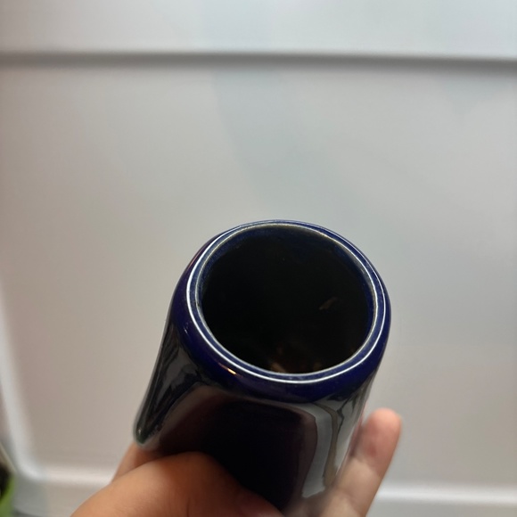 CANADIAN POTTERY CPNP STUDIO ART POTTERY BLUE VASE C.P.N.P. 3" TALL - Picture 5 of 8